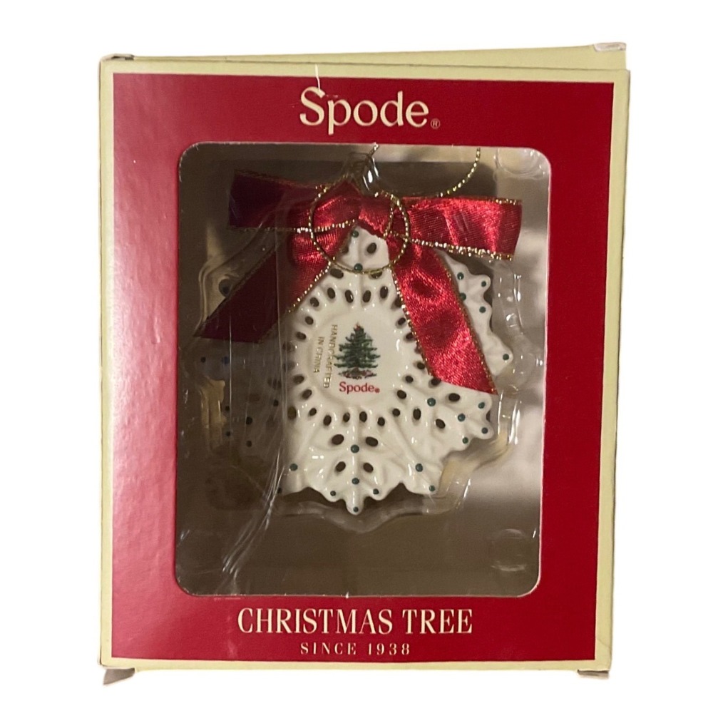Spode Christmas Tree Unisex OS White Excellence Snowflake Ornament 3.5in